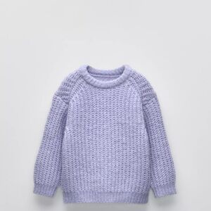 Kids Lavender Size 6 knit Sweater lightly worn no flaws ZARA knitwear
